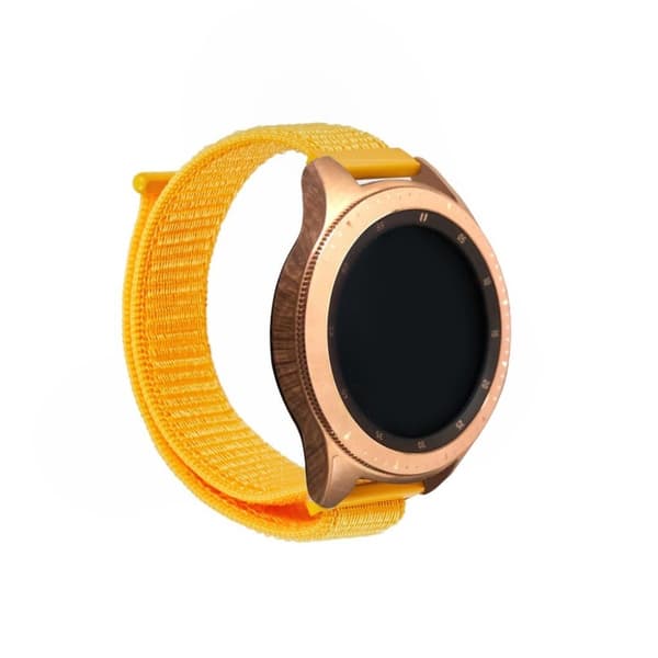 Samsung Galaxy Watch Active 20 mm kardborreband i nylon - Gul Gul