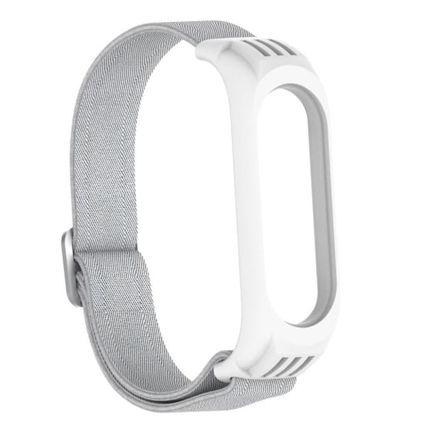 Xiaomi Mi Smart Band 6 / 5 nylonklokkebånd - Sølv Silver grey