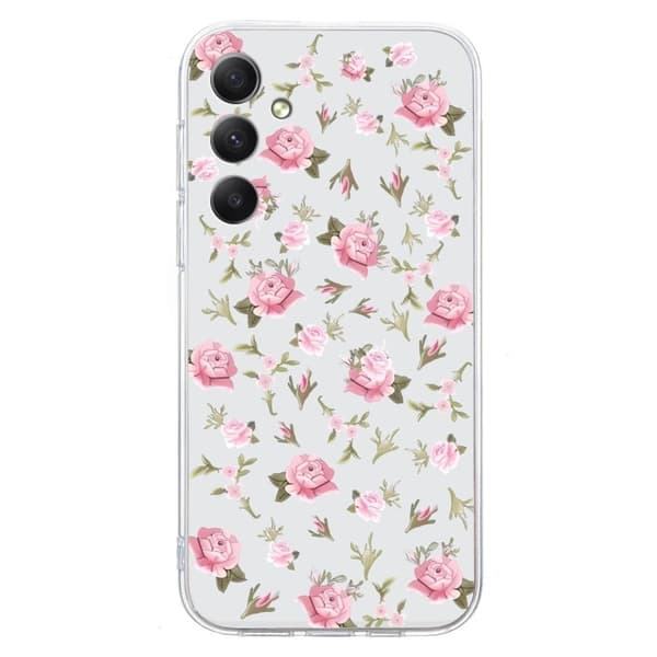 Vibe Samsung Galaxy A56 cover - Lyserød Blomst Pink