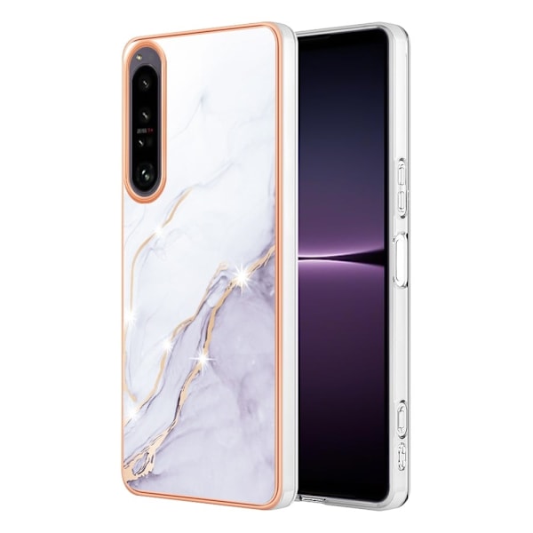 Marmormotiv Sony Xperia 1 IV skal - Vit Marmor Vit