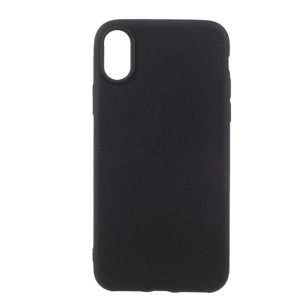 iPhone X mat, ultratyndt, blødt TPU etui - Sort Black