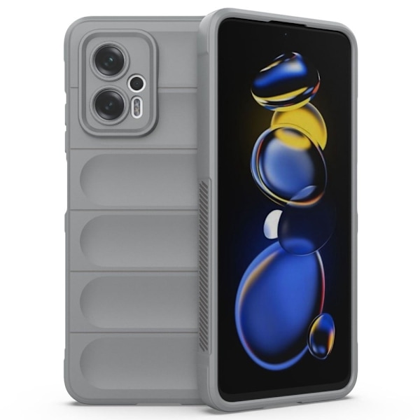 Mjukt greppformat Xiaomi Redmi Note 11T Pro Plus / Xiaomi Redmi Note 11T Pro / Xiaomi Poco X4 GT skal - Silver/Grå Silvergrå