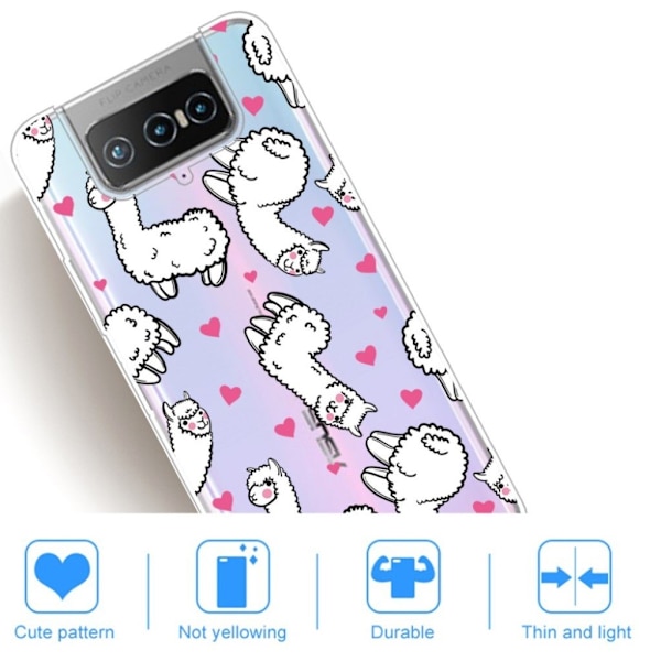 Deco Asus Zenfone 7 Pro Etui - Alpakka White