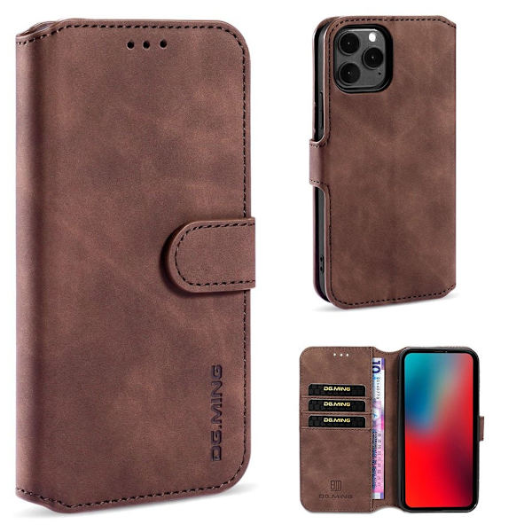 DG.Ming iPhone 13 Mini Retro Suojakotelo - Ruskea Brown
