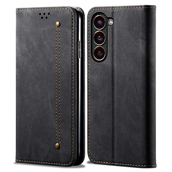 Jeans Samsung Galaxy S23 Plus Flip Etui - Sort Black