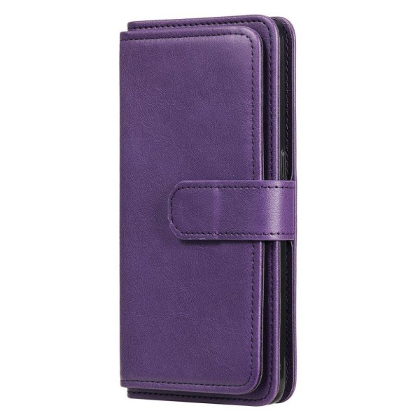 10-slot Lompakko Suojakotelo For OnePlus Nord CE 5G - Violetti Purple