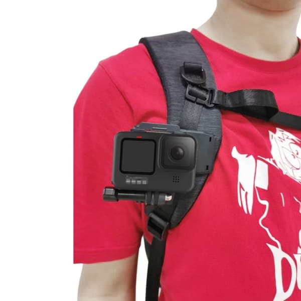 GoPro Hero 9-ryggsekkklips Black