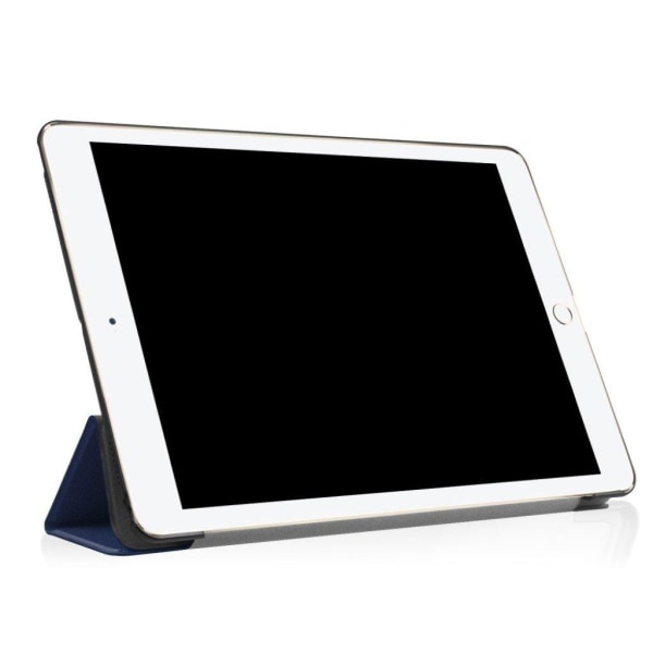 iPad Air (2019) tre-fold læderetui - Mørkeblå Blue