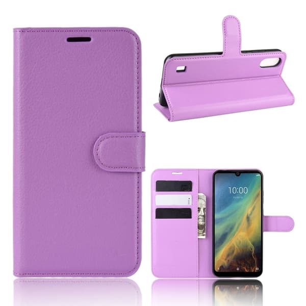 Classic ZTE Blade A5 (2020) flip deksel - lilla Purple