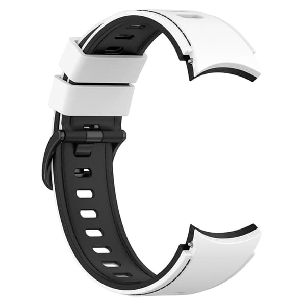 Samsung Galaxy Watch 5 / 4 / 3 klokkerem i silikon - Hvit / Svart White