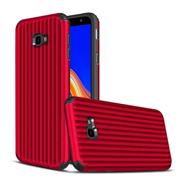 Samsung Galaxy J4 Plus (2018) resväska hybridfodral - Röd Röd