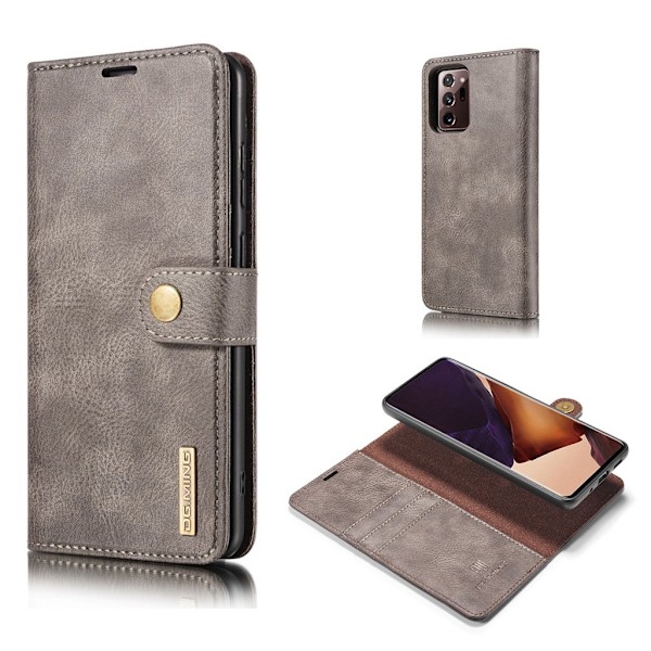 DG.Ming Samsung Galaxy Note 20 Ultra 2-in-1 Lommebok Etui - Grå Silver grey
