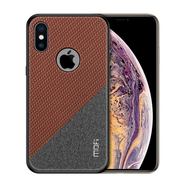 MOFI iPhone XS Honor Series hybridfodral i läder - Brun Brun