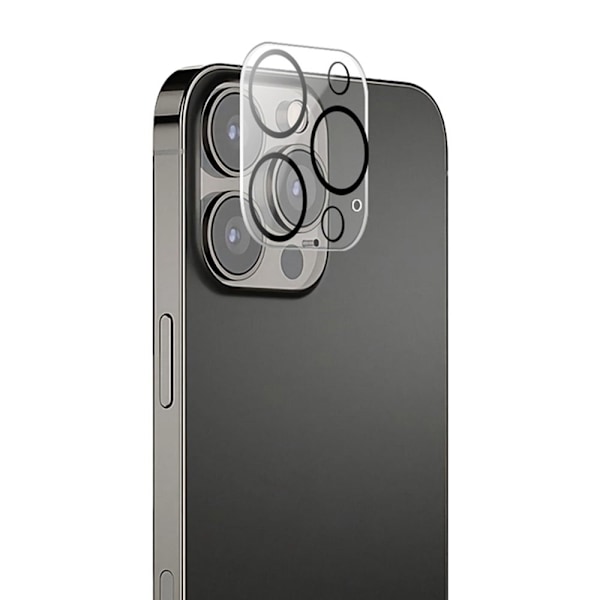 MOCOLO iPhone 13 Pro Max kameralinsskydd av härdat glas med silkestryck Transparent