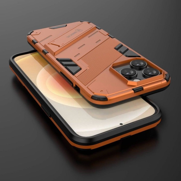 Shockproof Hybrid Suojakuori With A Modern Touch For iPhone 14 Pro - Oranssi Orange