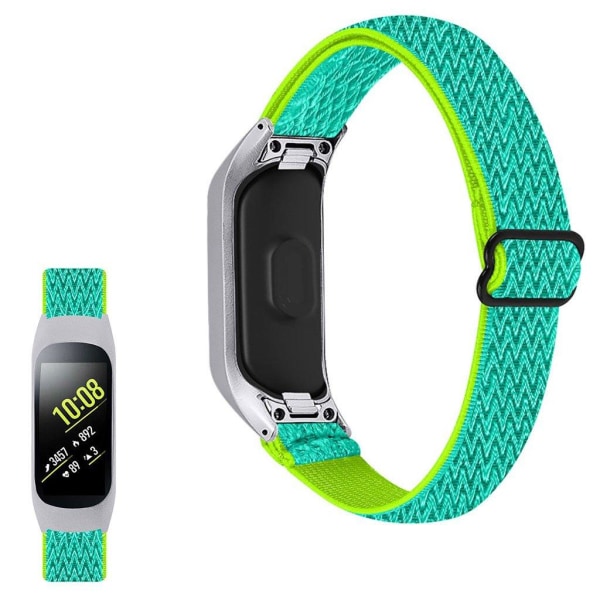 Samsung Galaxy Fit e elastinen nailonhihna - Keltainen / Vihreä Green