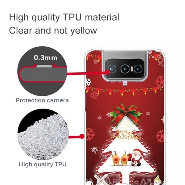 ASUS Zenfone 7 Pro-etui til jul - Hvitt Juletre White