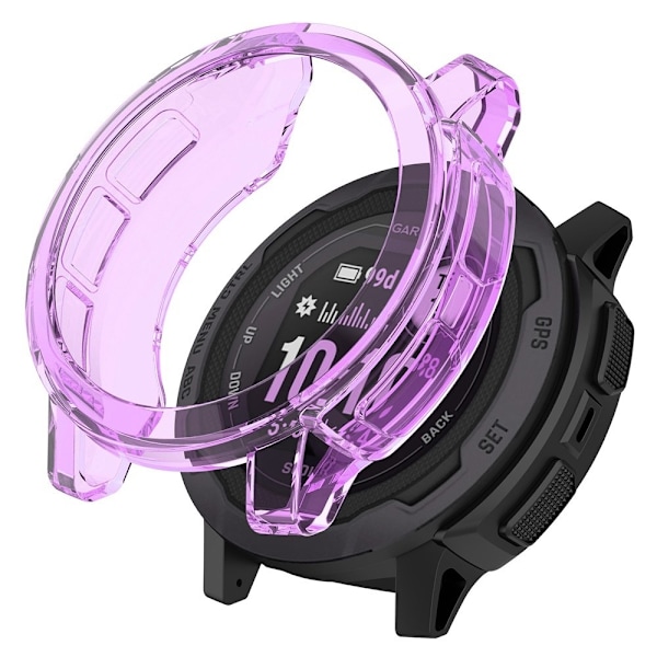 Genomskinligt skydd för Garmin Instinct 2S - Transparent Lila Lila