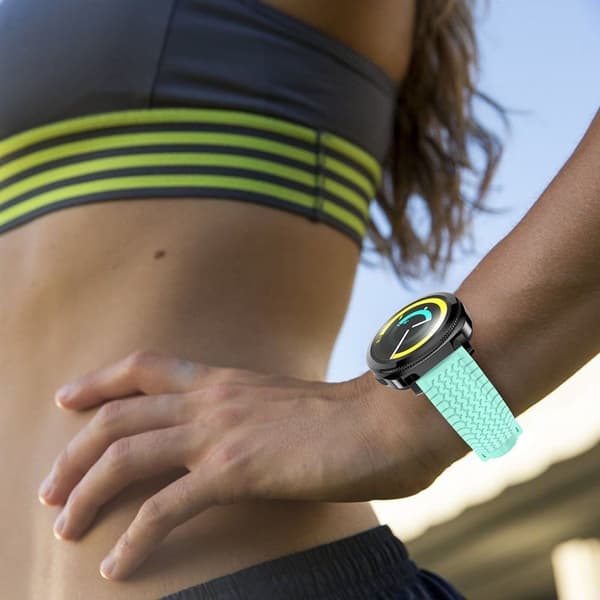 Samsung Gear Sport blød silikone rem - Turkis Blue
