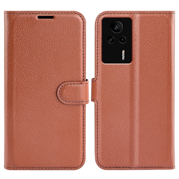 Klassisk Xiaomi Redmi K60E Flip Etui - Brun Brown