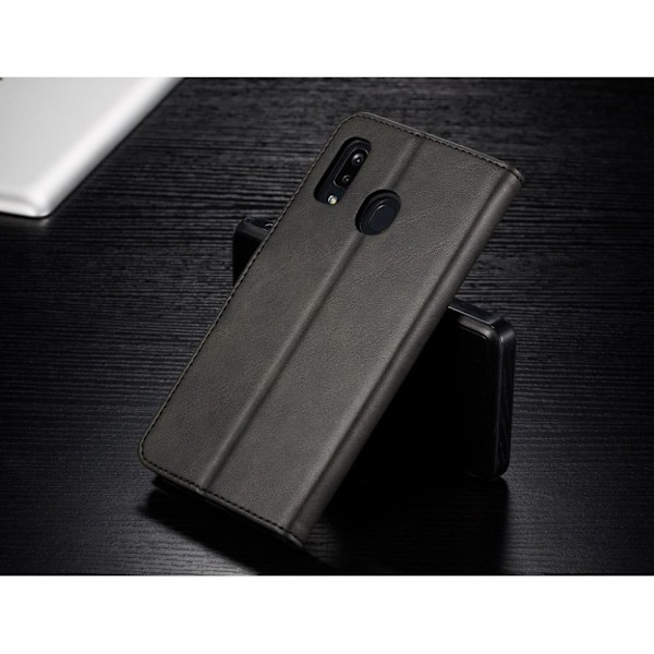 LC.IMEEKE Samsung Galaxy A40 Flip Etui - Sort Black
