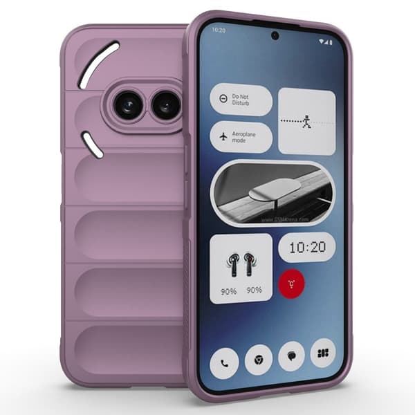 Blødt grebsformet Nothing Phone (2a) cover - Lyselilla Purple