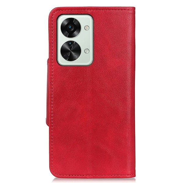 Alpha läder OnePlus Nord 2T fodral - Röd Röd