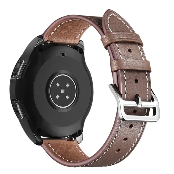 Samsung Galaxy Watch 5 / 5 Pro textured genuine leather watch st Brun