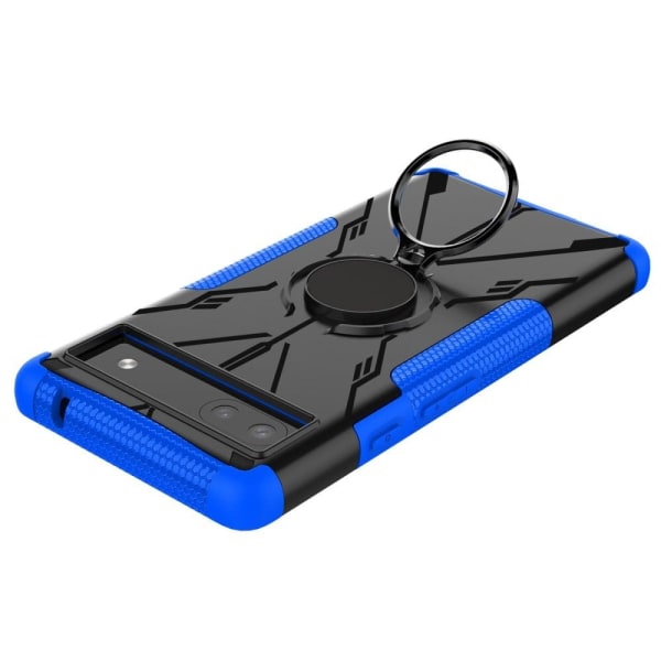 Kickstand cover with magnetic sheet for Google Pixel 6a - Blue Blå