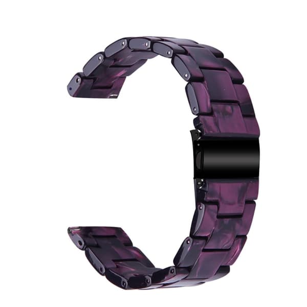 22 mm urrem i resin-stil til Fossil-ur - Lilla Purple