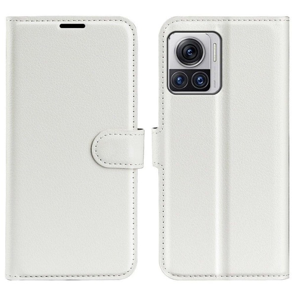 Classic Motorola Edge 30 Ultra / X30 Pro Läppäkotelo - Valkoinen White