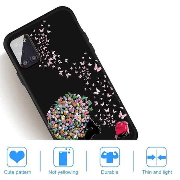 Imagine Samsung Galaxy A31 Etui - Blomst og Kaktus Multicolor