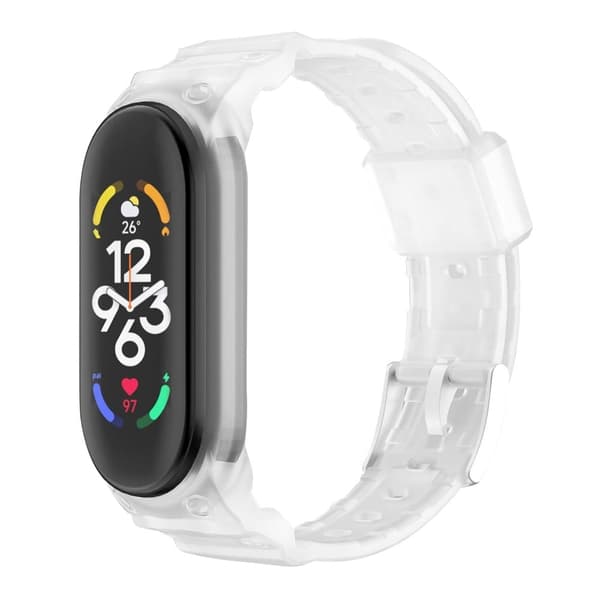 Xiaomi Mi Band 7 / 6 / 5 rem med skydd - Transparent Transparent