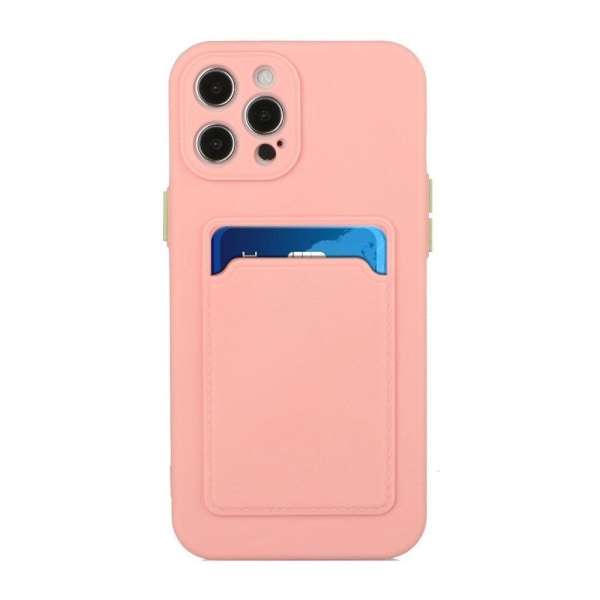 Kortholdercover til iPhone 12 Pro Max - Pink Pink