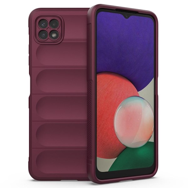 Mjukt greppformat Samsung Galaxy A22 5G skal - Röd Röd