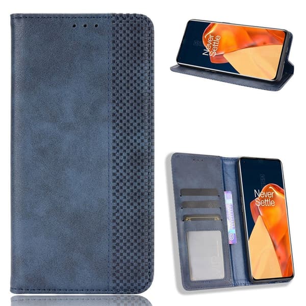 Bofink Vintage OnePlus 9 Pro nahkakotelo - Sininen Blue