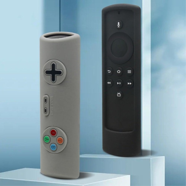 Amazon Fire TV Stick Lite remote control silicone cover - Grey Silvergrå