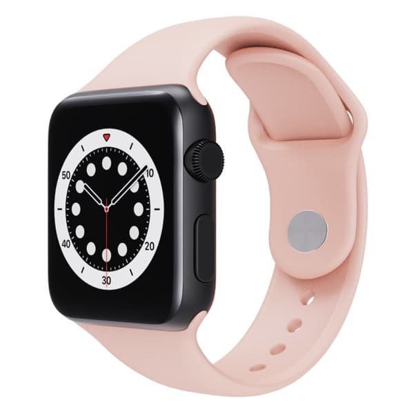 Apple Watch Serie 8 (41mm) silikonarmband (Förläng storlek) - Rosa Rosa