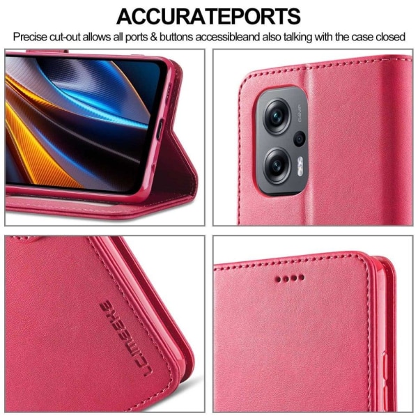 LC.IMEEKE Xiaomi Redmi Note 11E / 11 Prime 5g / M4 5g Flip Etui - Lyserød Pink
