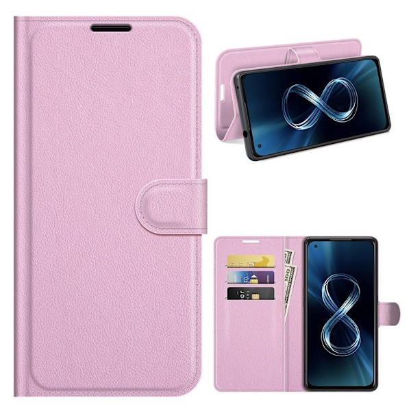 Classic ASUS Zenfone 8 Flippetui - Rosa Pink