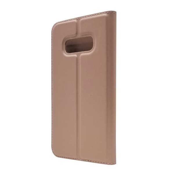 Samsung Galaxy S10e adsorption läderfodral - Rosguld Rosa