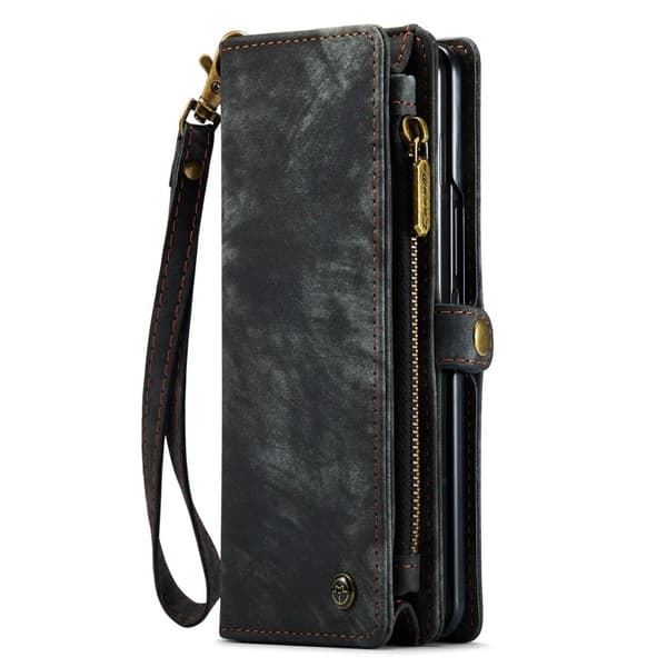 CaseMe Samsung Galaxy Z Fold4 Pung med Lynlås - Sort Black