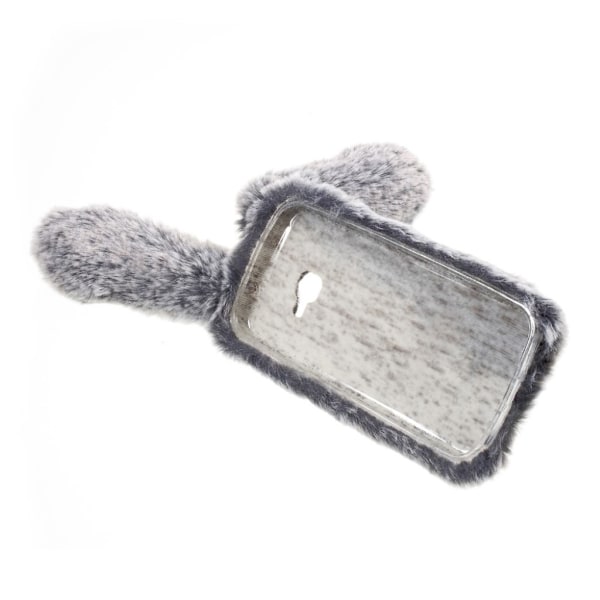 Fluffy Rabbit Samsung Xcover 4 / Samsung Galaxy Xcover 4S skal - Silver/Grå Silvergrå