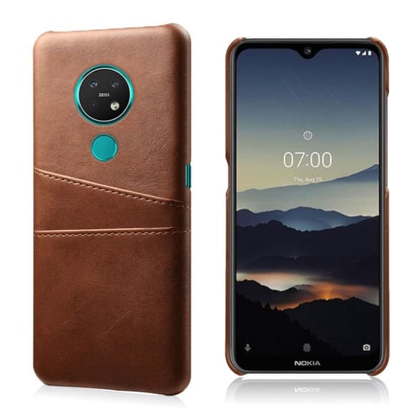 Dual Card etui - Nokia 7.2 / 6.2 - Brun Brown