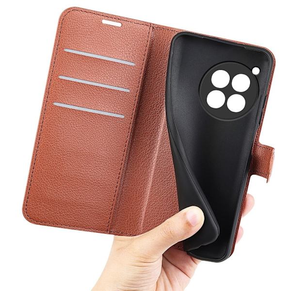 Klassisk OnePlus 12 flip etui - Brun Brown
