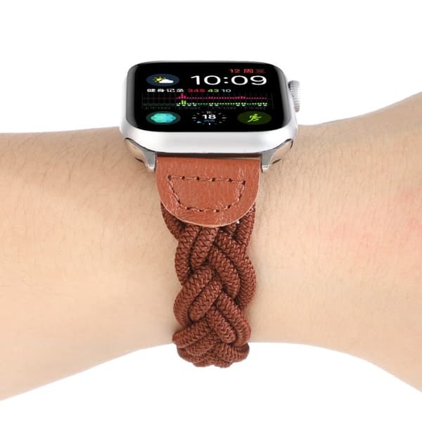 Apple Watch Series 6 / 5 40mm kudottu kellonauha - Ruskea Brown