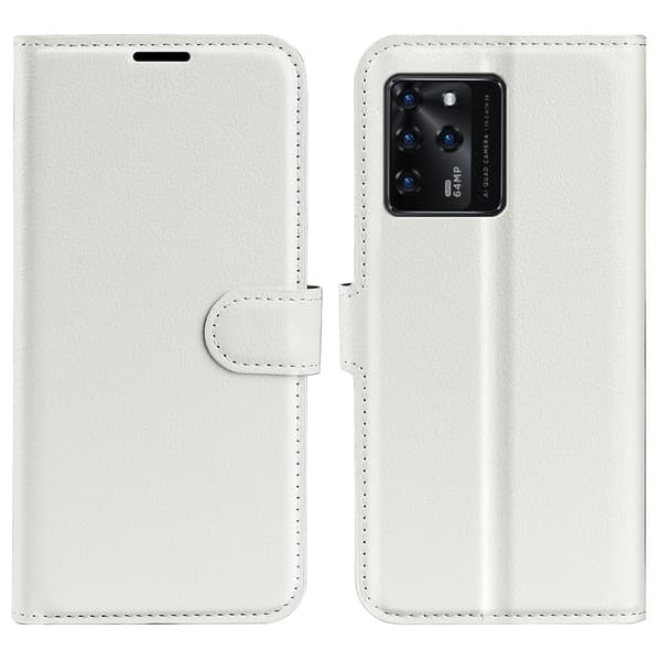 Classic ZTE Blade V30 flip kuoret - Valkoinen White