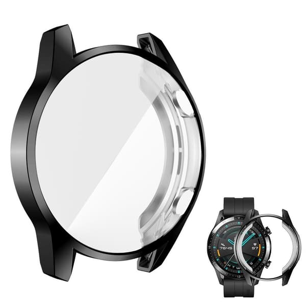 Huawei Watch GT 2 46mm stilfuldt TPU-cover - Sort Black