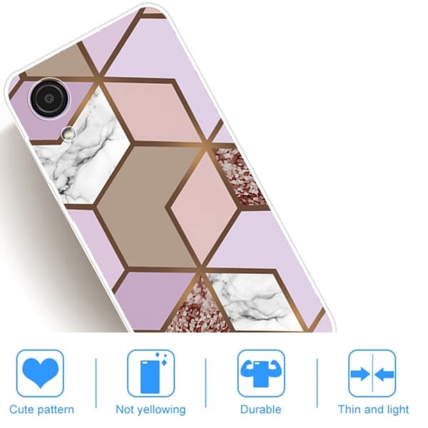 Marble Samsung Galaxy A03 Core Suojakotelo - Golden Lush Tile Multicolor