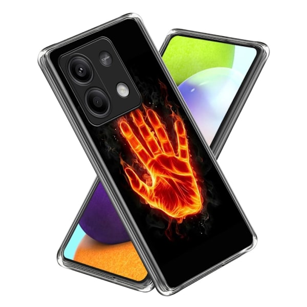Deco Xiaomi Redmi Note 13 deksel - Stil D Orange